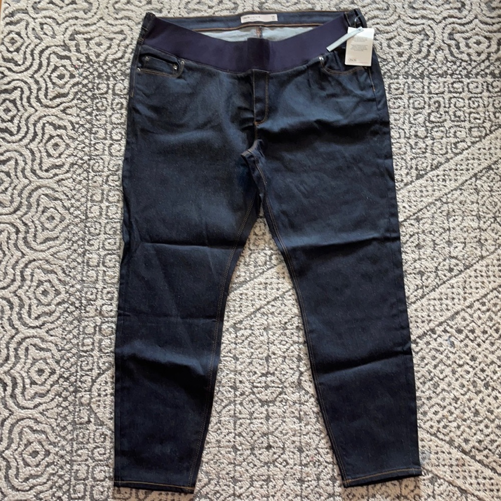 ASOS dark maternity jeans